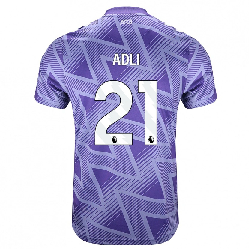 Danxen Kvinder Amine Adli #21 Blegviolrød Hvid Udebane Spillertrøjer 2026/27 Trøje T-Shirt