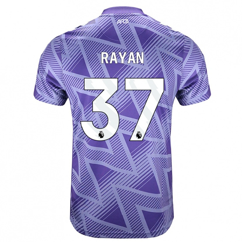 Danxen Kvinder Rayan Vitor Simplício Rocha #37 Blegviolrød Hvid Udebane Spillertrøjer 2026/27 Trøje T-Shirt