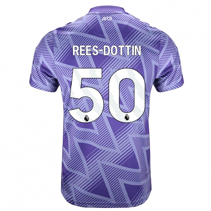Danxen Kvinder Remy Rees-Dottin #50 Blegviolrød Hvid Udebane Spillertrøjer 2026/27 Trøje T-Shirt