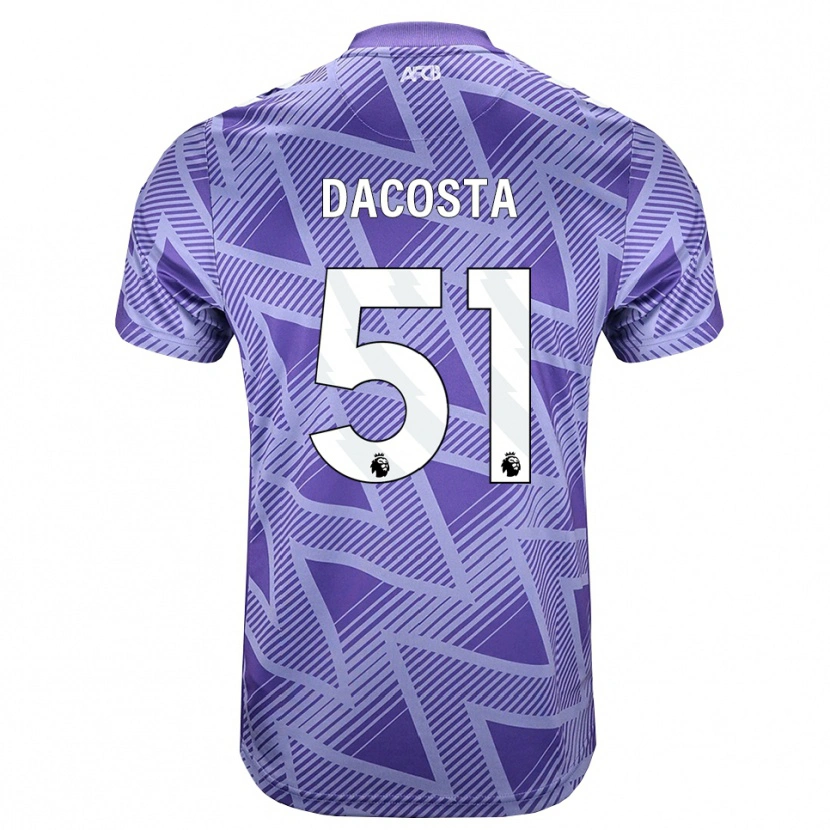 Danxen Kvinder Malcom Dacosta González #51 Blegviolrød Hvid Udebane Spillertrøjer 2026/27 Trøje T-Shirt
