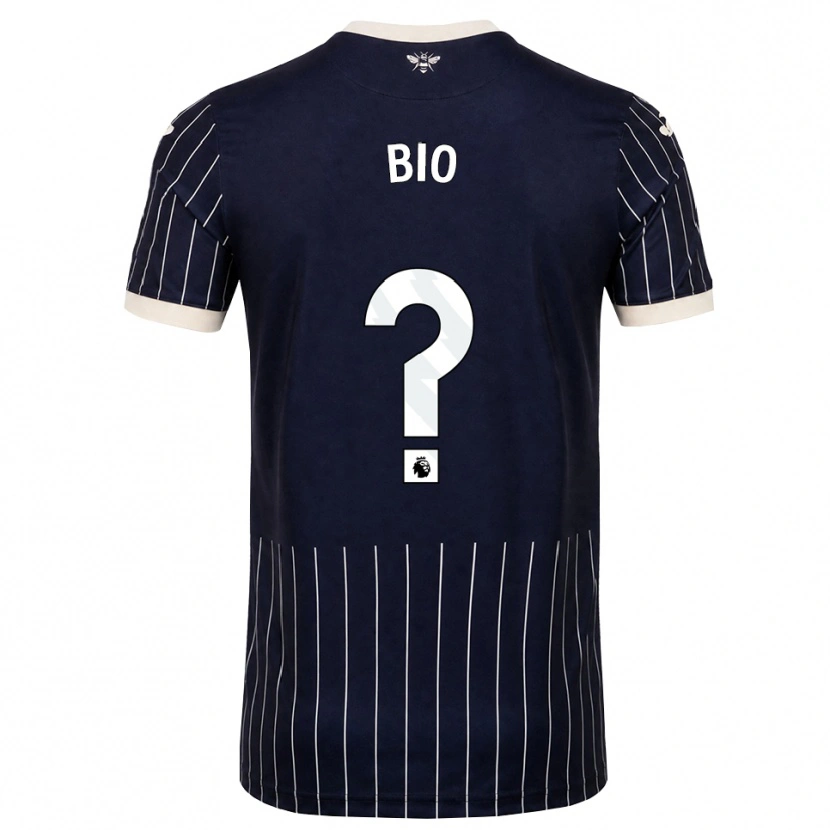 Danxen Kvinder Samuel Bio #0 Sort Hvid Udebane Spillertrøjer 2026/27 Trøje T-Shirt