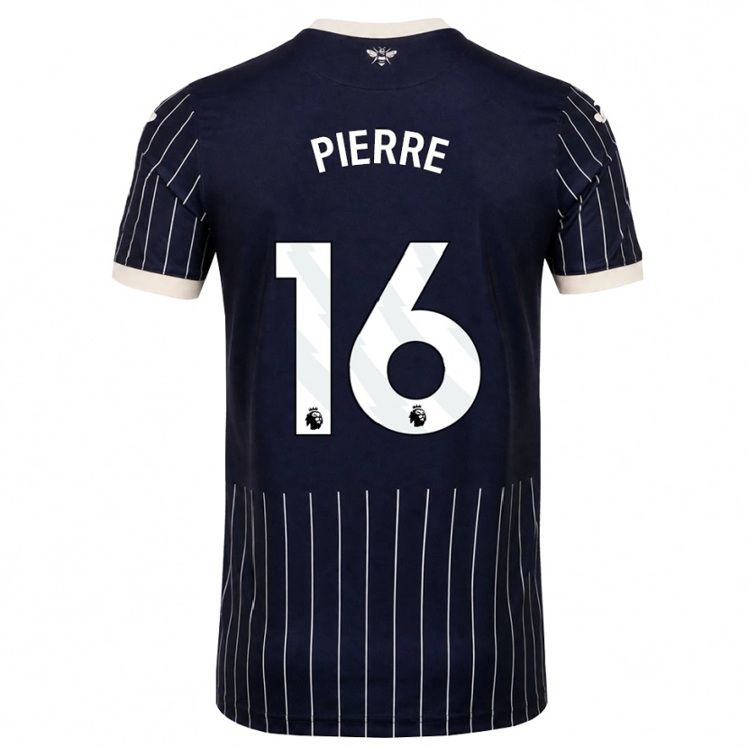 Danxen Kvinder Kyrie Pierre #16 Sort Hvid Udebane Spillertrøjer 2026/27 Trøje T-Shirt
