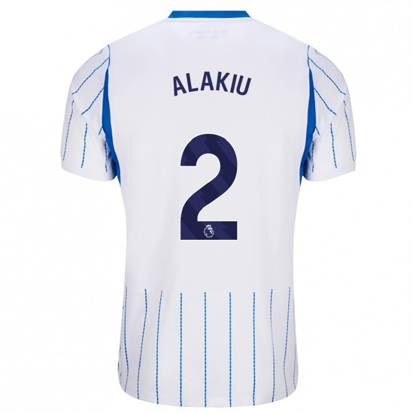 Danxen Kvinder Isaiah Alakiu #2 Jægerblå Hvid Udebane Spillertrøjer 2026/27 Trøje T-Shirt