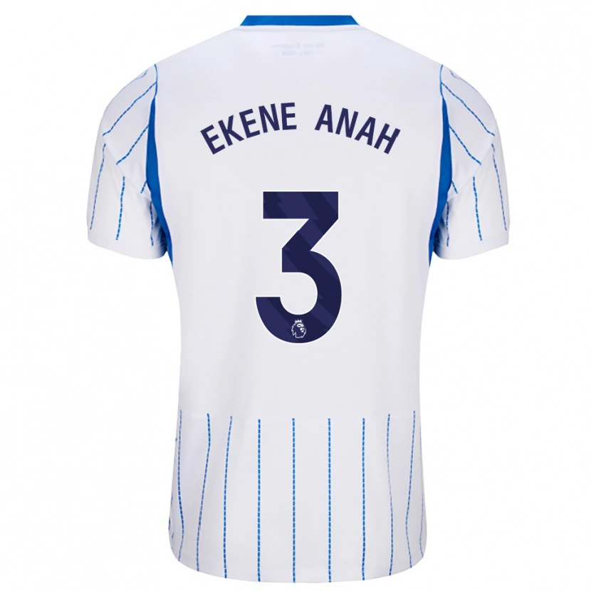 Danxen Kvinder Cristiano Ekene Anah #3 Jægerblå Hvid Udebane Spillertrøjer 2026/27 Trøje T-Shirt