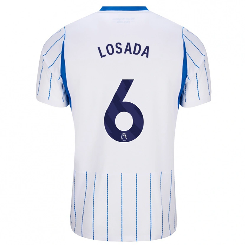 Danxen Kvinder Vicky Losada #6 Jægerblå Hvid Udebane Spillertrøjer 2026/27 Trøje T-Shirt
