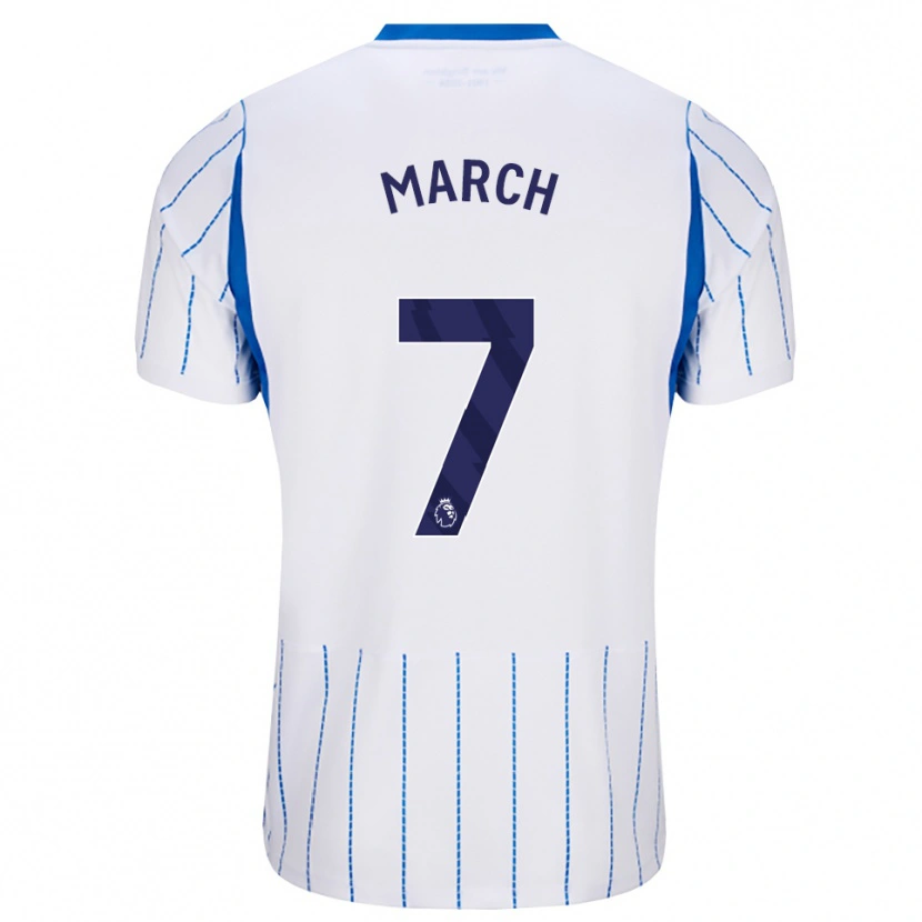 Danxen Kvinder Solly March #7 Jægerblå Hvid Udebane Spillertrøjer 2026/27 Trøje T-Shirt