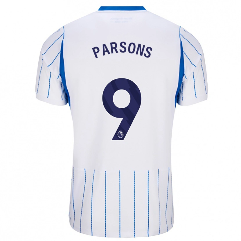 Danxen Kvinder Jacob Parsons #9 Jægerblå Hvid Udebane Spillertrøjer 2026/27 Trøje T-Shirt