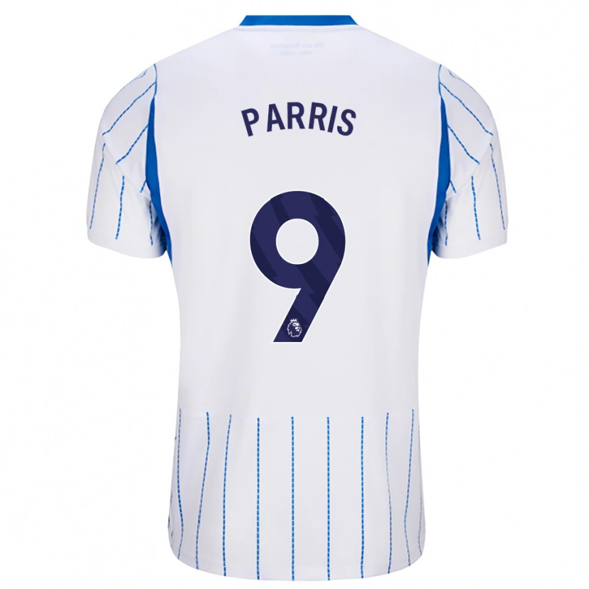 Danxen Kvinder Nikita Parris #9 Jægerblå Hvid Udebane Spillertrøjer 2026/27 Trøje T-Shirt