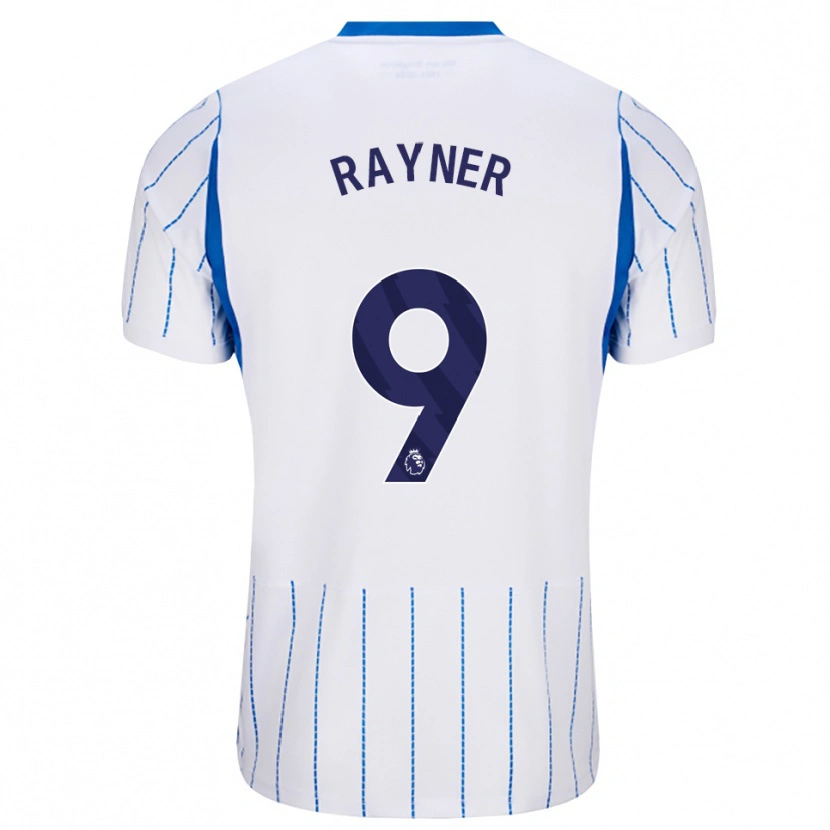 Danxen Kvinder Rebecca Rayner #9 Jægerblå Hvid Udebane Spillertrøjer 2026/27 Trøje T-Shirt