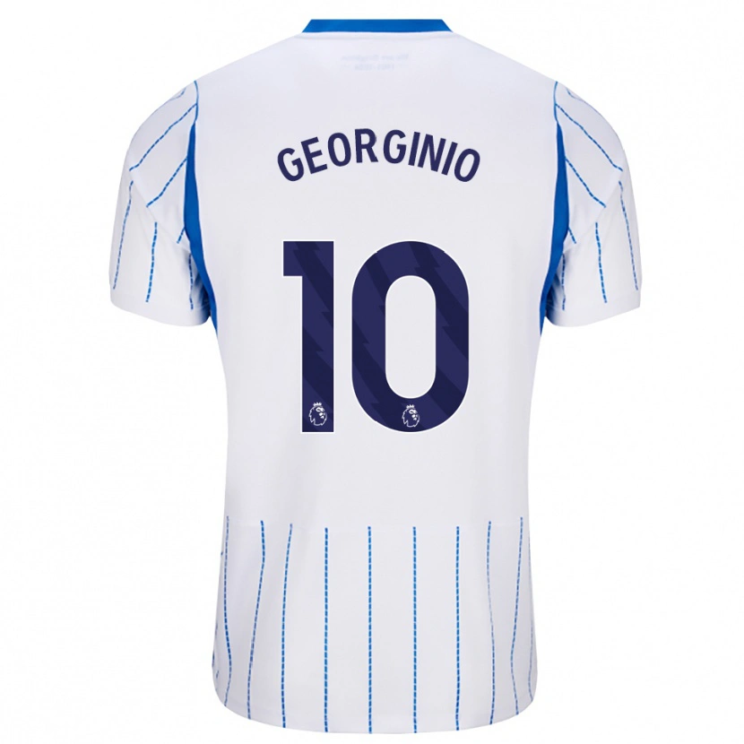 Danxen Kvinder Georginio Rutter #10 Jægerblå Hvid Udebane Spillertrøjer 2026/27 Trøje T-Shirt