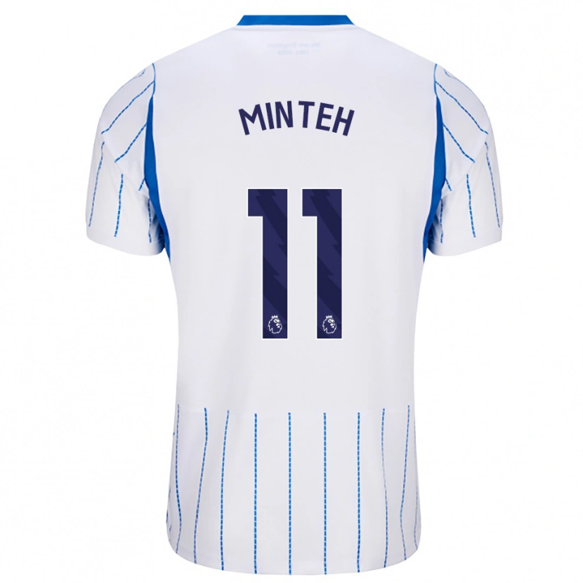 Danxen Kvinder Yankuba Minteh #11 Jægerblå Hvid Udebane Spillertrøjer 2026/27 Trøje T-Shirt
