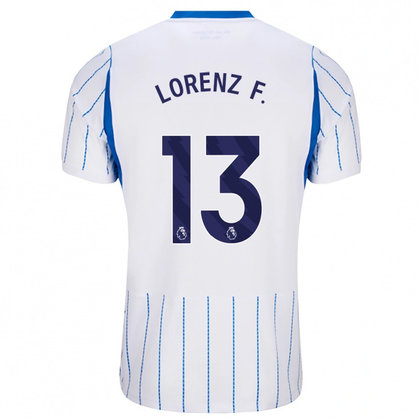 Danxen Kvinder Lorenz Ferdinand #13 Jægerblå Hvid Udebane Spillertrøjer 2026/27 Trøje T-Shirt