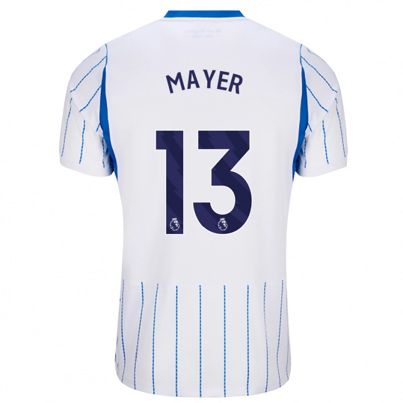 Danxen Kvinder Oliver Mayer #13 Jægerblå Hvid Udebane Spillertrøjer 2026/27 Trøje T-Shirt