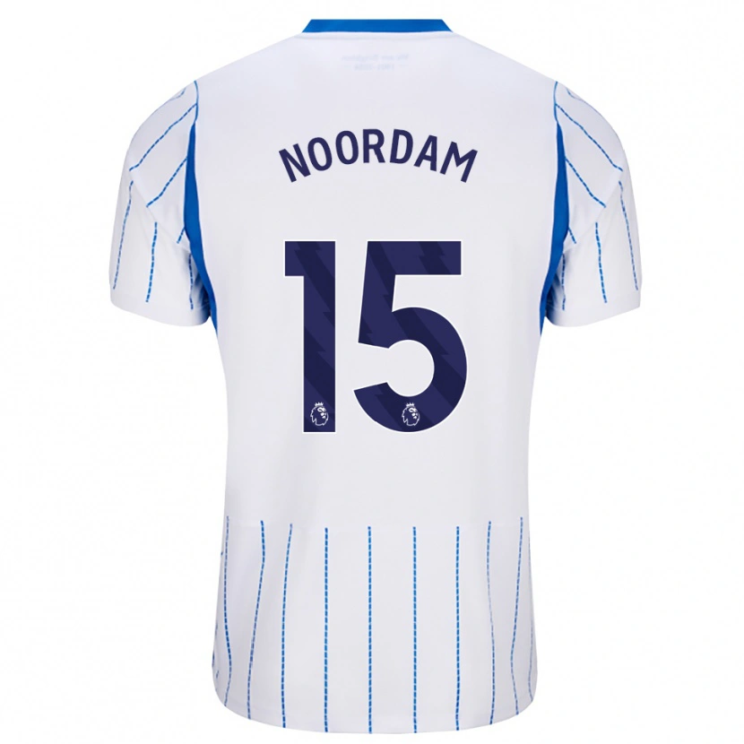 Danxen Kvinder Nadine Noordam #15 Jægerblå Hvid Udebane Spillertrøjer 2026/27 Trøje T-Shirt