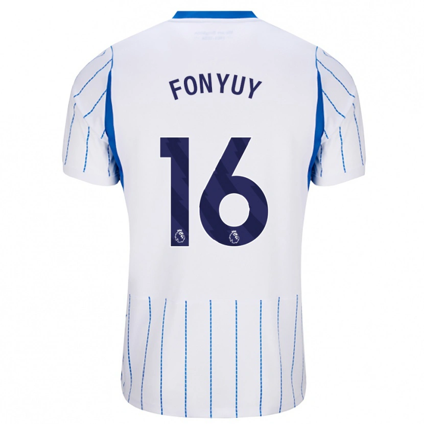Danxen Kvinder Aedan Fonyuy #16 Jægerblå Hvid Udebane Spillertrøjer 2026/27 Trøje T-Shirt