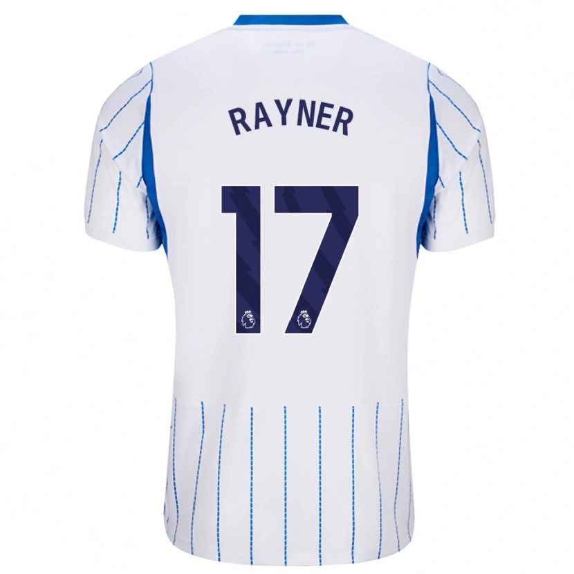 Danxen Kvinder Bex Rayner #17 Jægerblå Hvid Udebane Spillertrøjer 2026/27 Trøje T-Shirt
