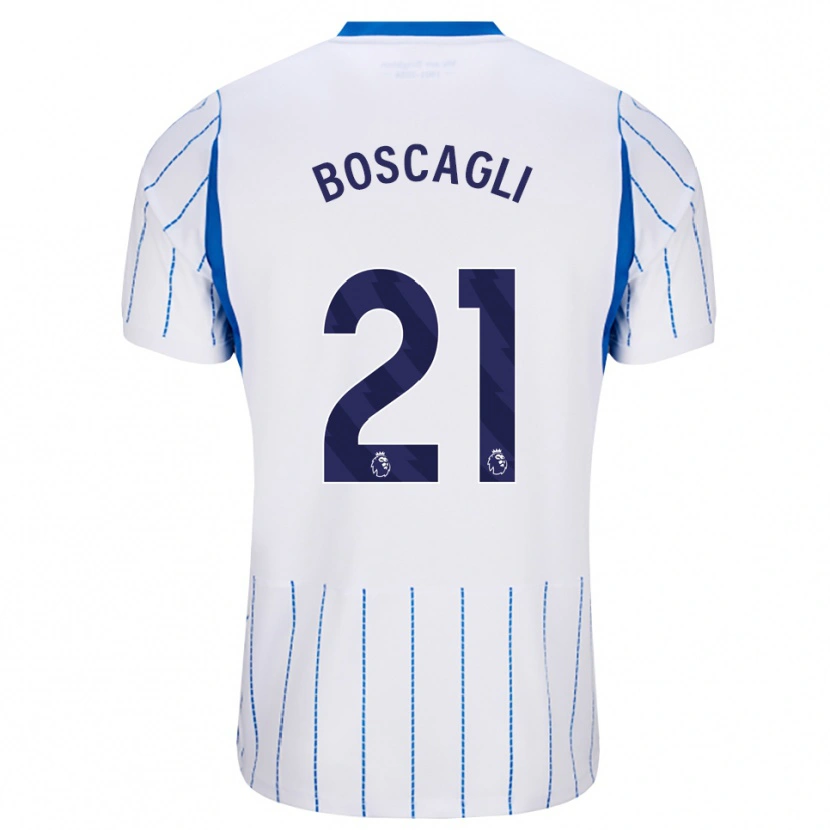 Danxen Kvinder Olivier Boscagli #21 Jægerblå Hvid Udebane Spillertrøjer 2026/27 Trøje T-Shirt
