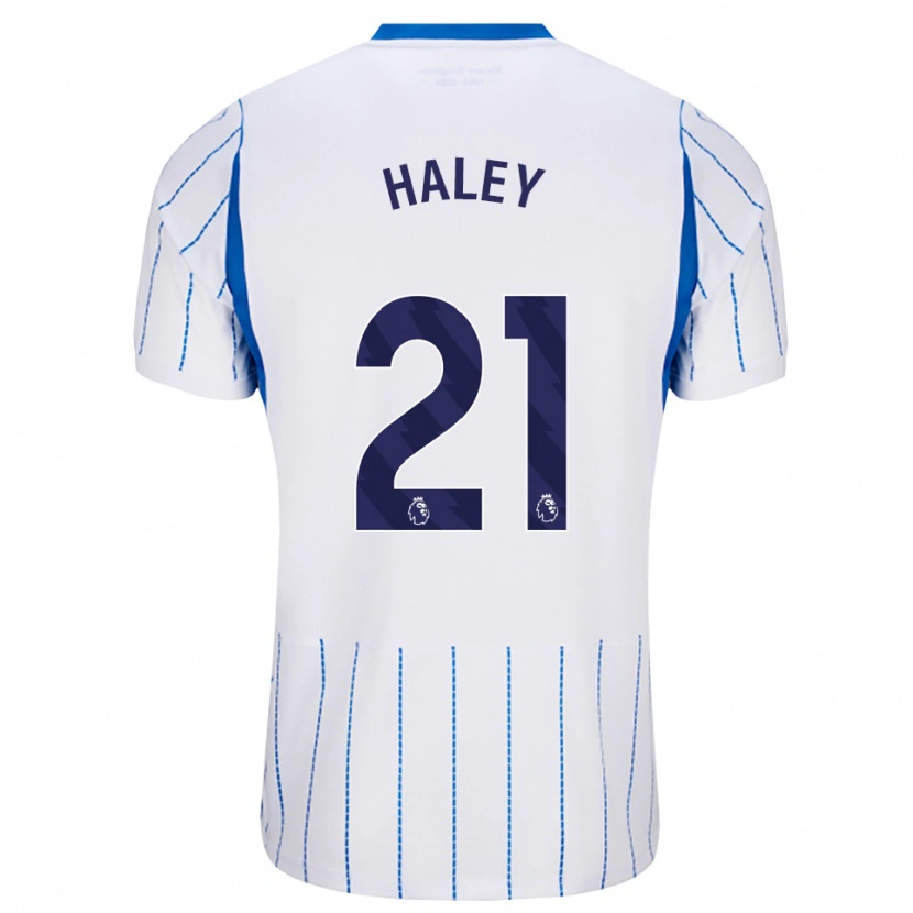 Danxen Kvinder Madison Haley #21 Jægerblå Hvid Udebane Spillertrøjer 2026/27 Trøje T-Shirt