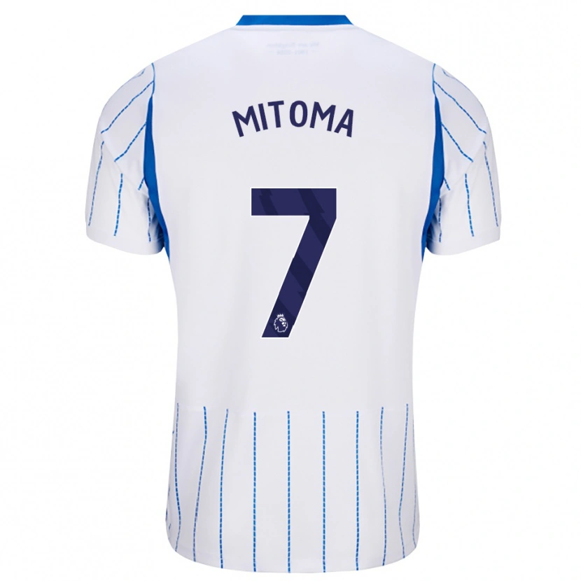 Danxen Kvinder Kaoru Mitoma #7 Jægerblå Hvid Udebane Spillertrøjer 2026/27 Trøje T-Shirt