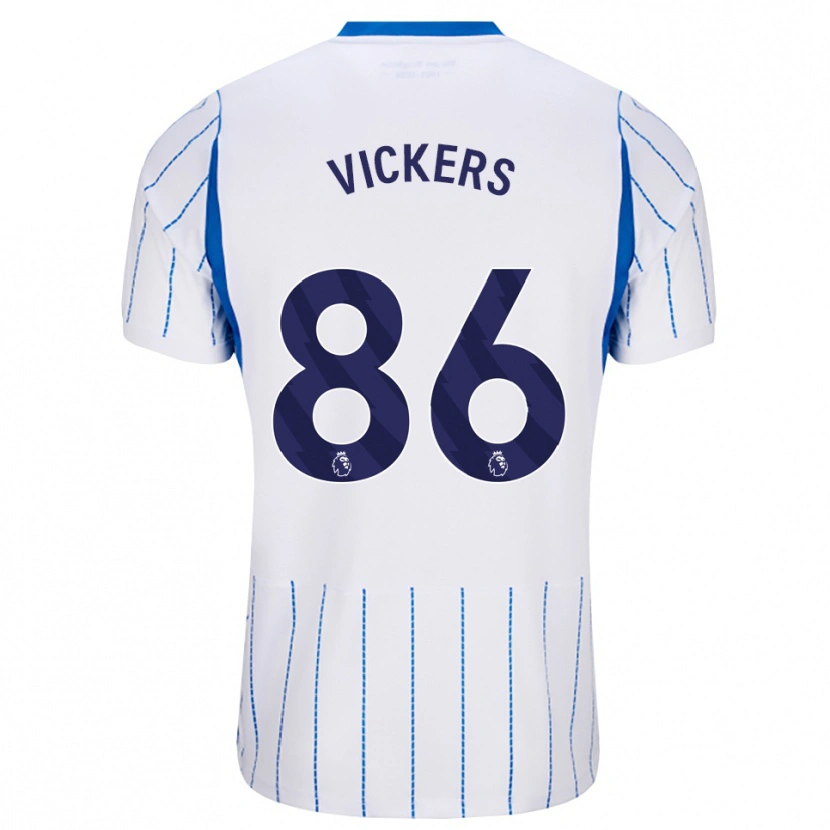Danxen Kvinder Jacob Vickers #86 Jægerblå Hvid Udebane Spillertrøjer 2026/27 Trøje T-Shirt