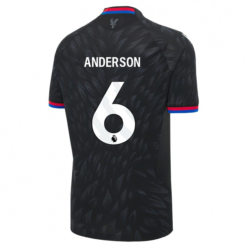 Danxen Kvinder Raihaan Anderson #6 Sort Blå Rød Udebane Spillertrøjer 2026/27 Trøje T-Shirt