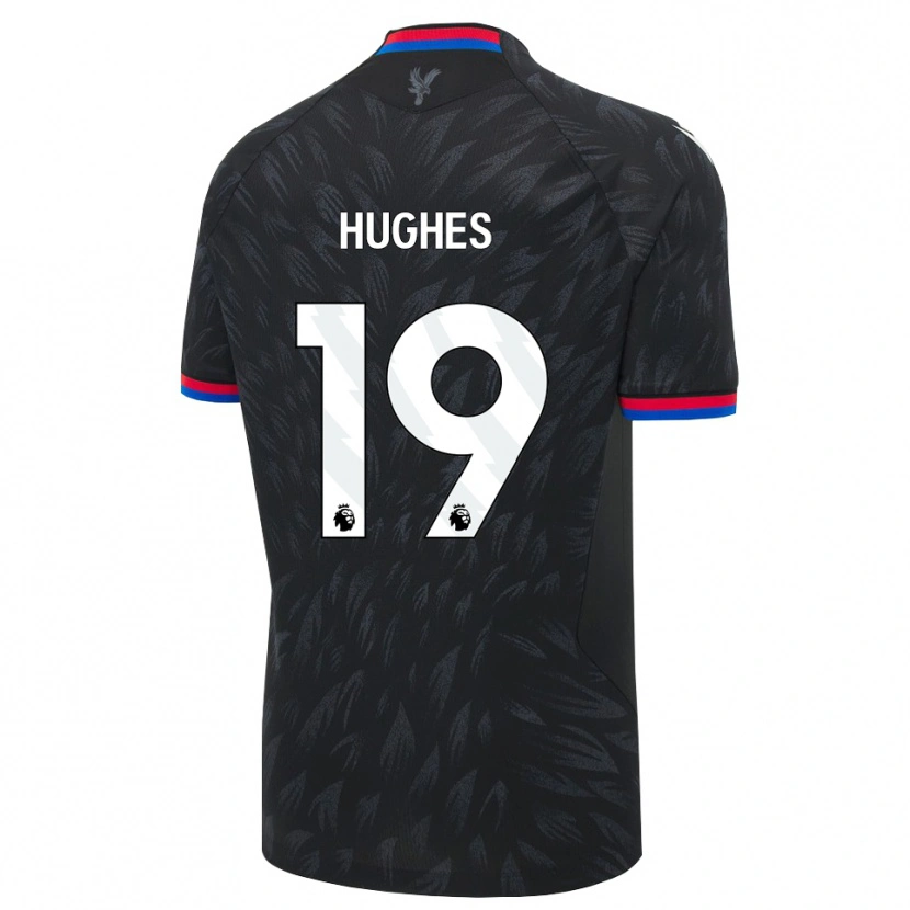 Danxen Kvinder Will Hughes #19 Sort Blå Rød Udebane Spillertrøjer 2026/27 Trøje T-Shirt