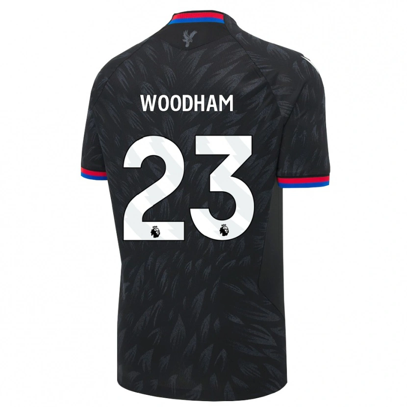 Danxen Kvinder Lily Woodham #23 Sort Blå Rød Udebane Spillertrøjer 2026/27 Trøje T-Shirt