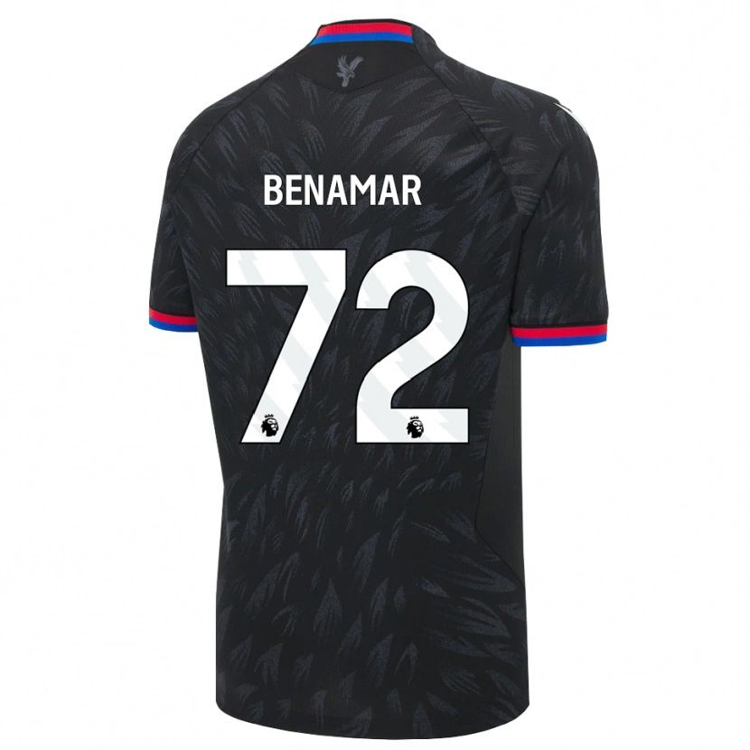 Danxen Kvinder Dean Benamar #72 Sort Blå Rød Udebane Spillertrøjer 2026/27 Trøje T-Shirt