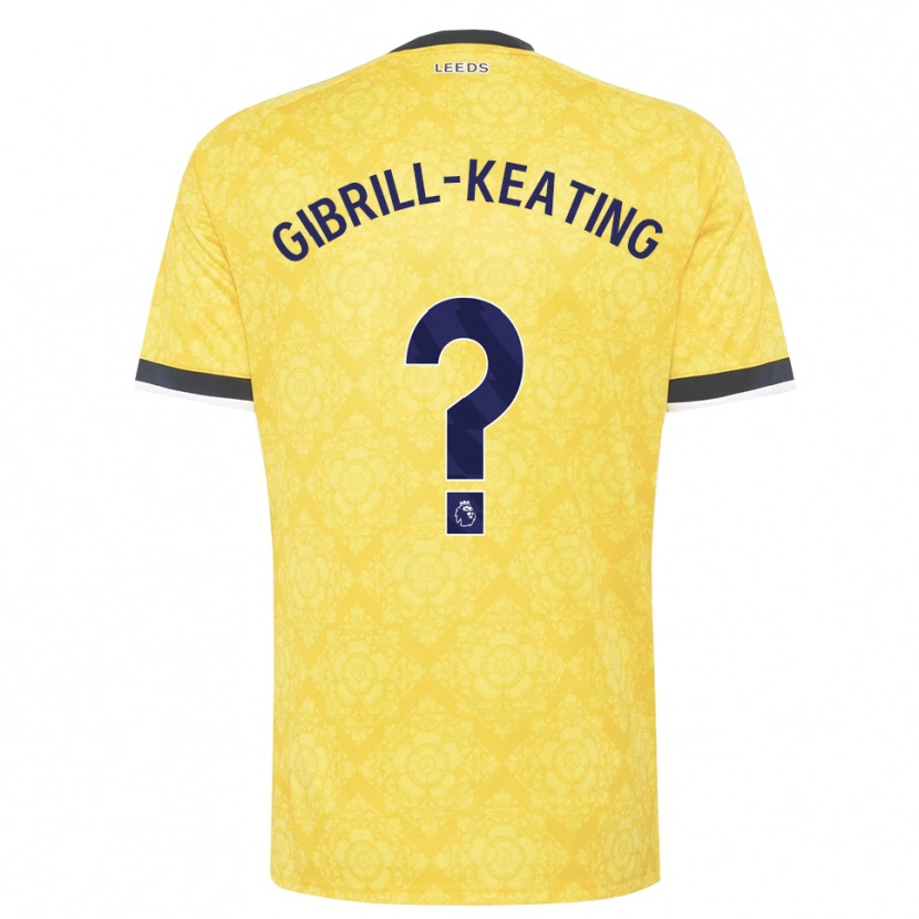 Danxen Kvinder Sian Gibrill-Keating #0 Gul Hvid Sort Udebane Spillertrøjer 2026/27 Trøje T-Shirt