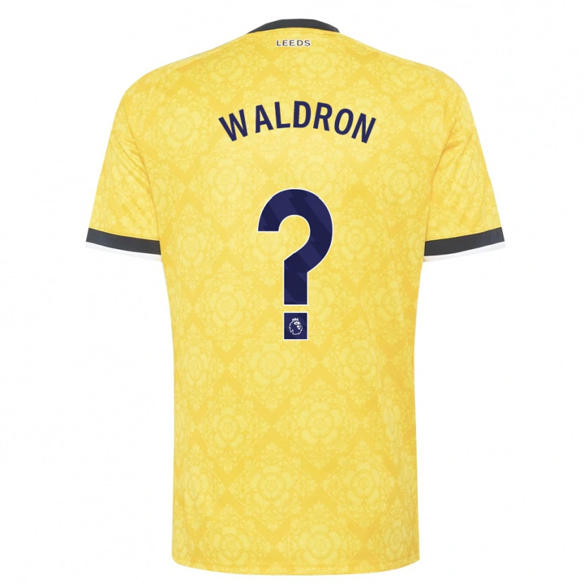Danxen Kvinder Ruby Waldron #0 Gul Hvid Sort Udebane Spillertrøjer 2026/27 Trøje T-Shirt