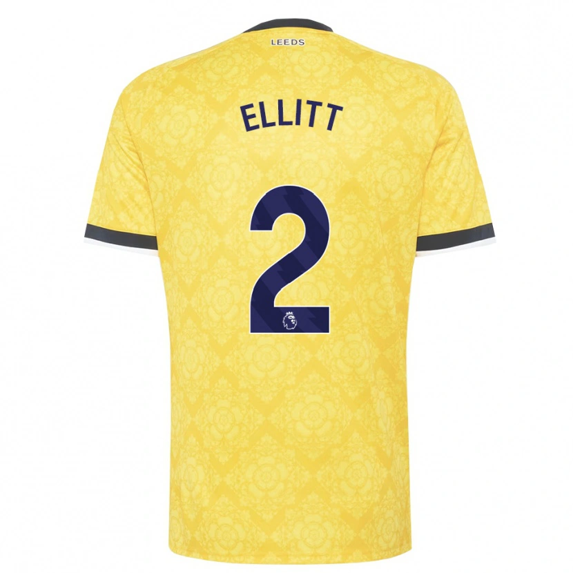 Danxen Kvinder Izzy Ellitt #2 Gul Hvid Sort Udebane Spillertrøjer 2026/27 Trøje T-Shirt