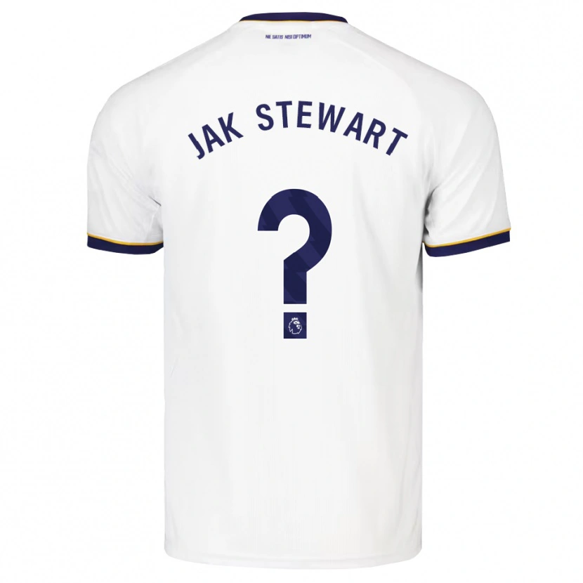 Danxen Kvinder Jak Stewart #0 Midnatsblå Hvid Gul Udebane Spillertrøjer 2026/27 Trøje T-Shirt