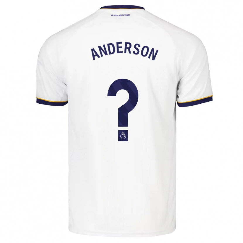 Danxen Kvinder Joseph Anderson #0 Midnatsblå Hvid Gul Udebane Spillertrøjer 2026/27 Trøje T-Shirt