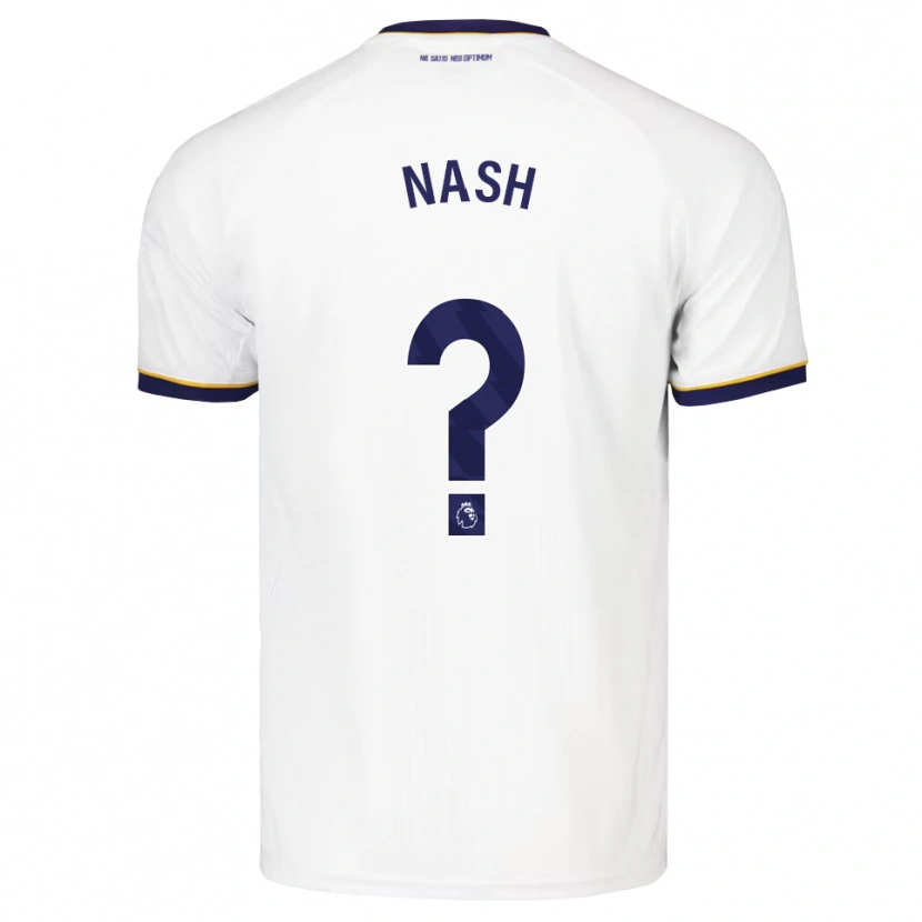 Danxen Kvinder Patrick Nash #0 Midnatsblå Hvid Gul Udebane Spillertrøjer 2026/27 Trøje T-Shirt