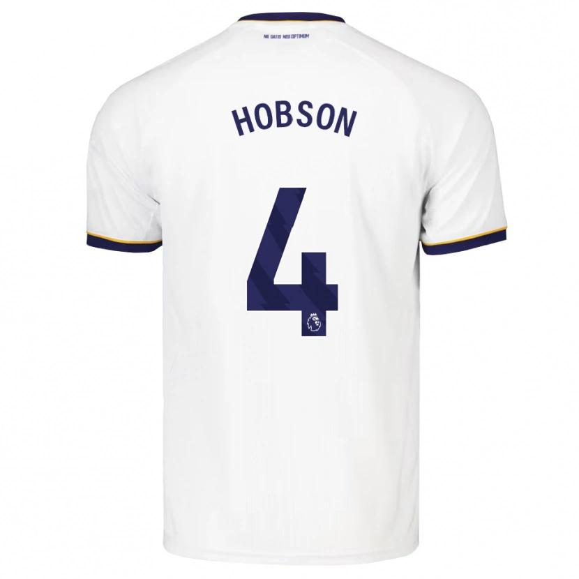 Danxen Kvinder Issy Hobson #4 Midnatsblå Hvid Gul Udebane Spillertrøjer 2026/27 Trøje T-Shirt