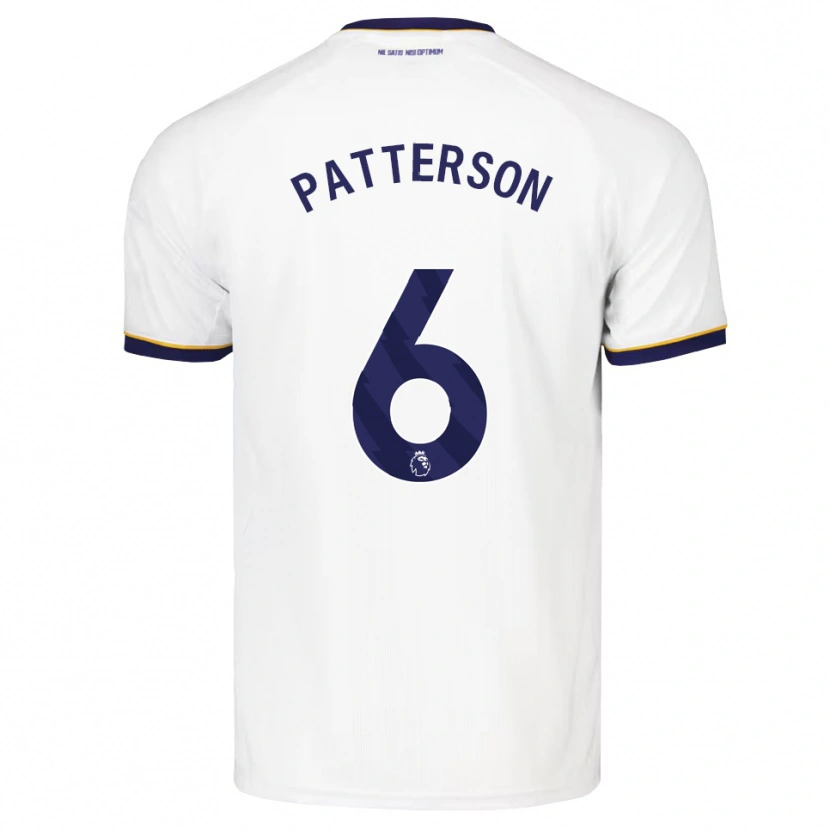 Danxen Kvinder Jack Patterson #6 Midnatsblå Hvid Gul Udebane Spillertrøjer 2026/27 Trøje T-Shirt