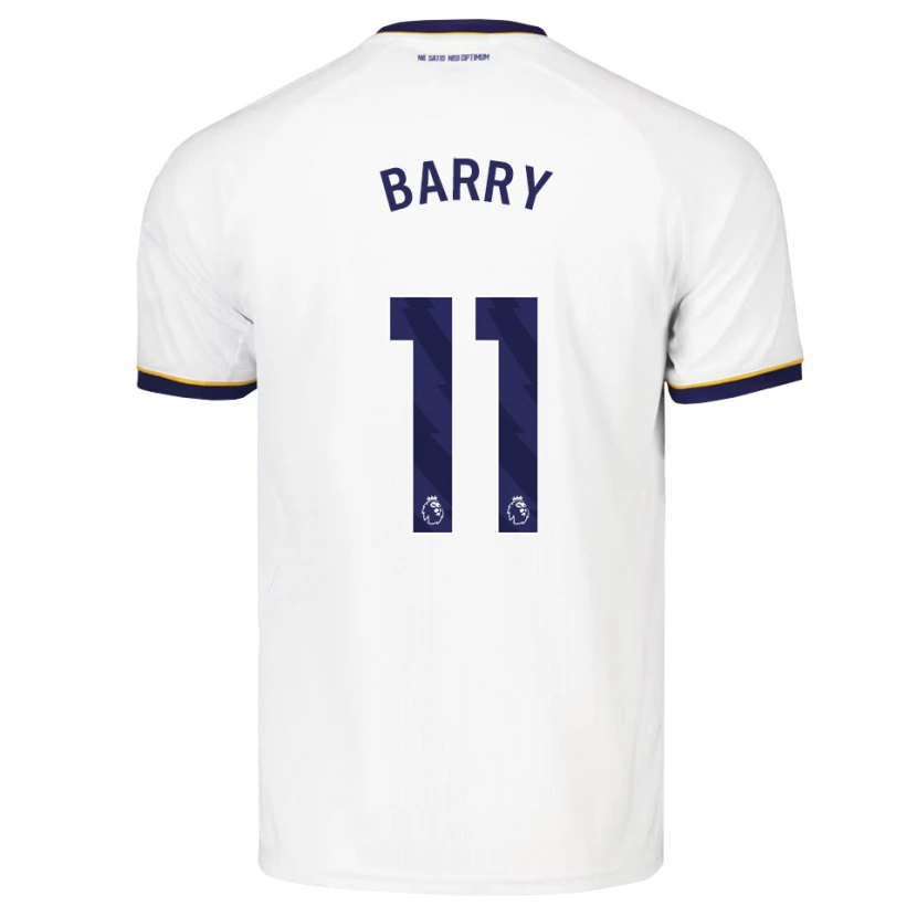 Danxen Kvinder Thierno Barry #11 Midnatsblå Hvid Gul Udebane Spillertrøjer 2026/27 Trøje T-Shirt
