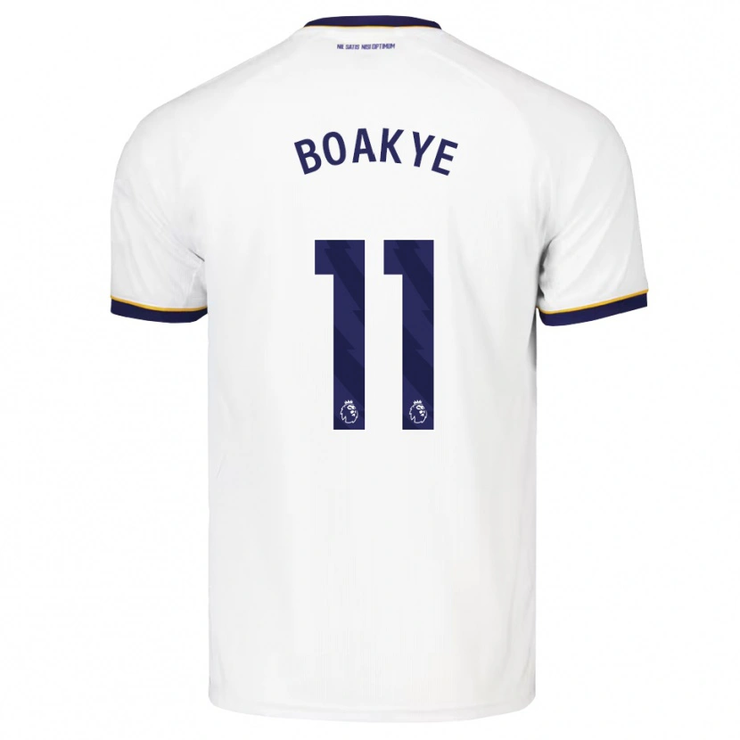 Danxen Kvinder Kingsford Boakye #11 Midnatsblå Hvid Gul Udebane Spillertrøjer 2026/27 Trøje T-Shirt