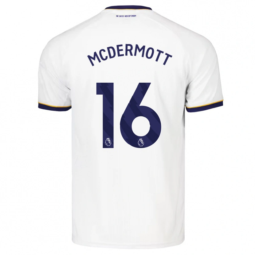 Danxen Kvinder Tom Mcdermott #16 Midnatsblå Hvid Gul Udebane Spillertrøjer 2026/27 Trøje T-Shirt