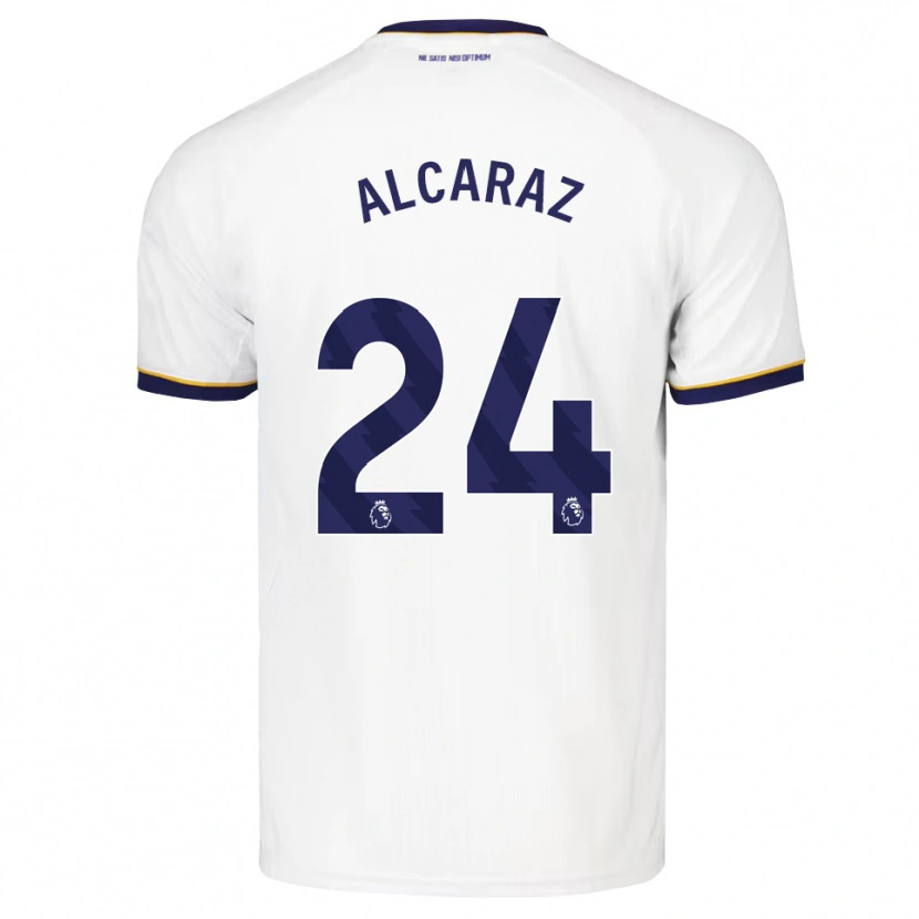 Danxen Kvinder Carlos Alcaraz #24 Midnatsblå Hvid Gul Udebane Spillertrøjer 2026/27 Trøje T-Shirt