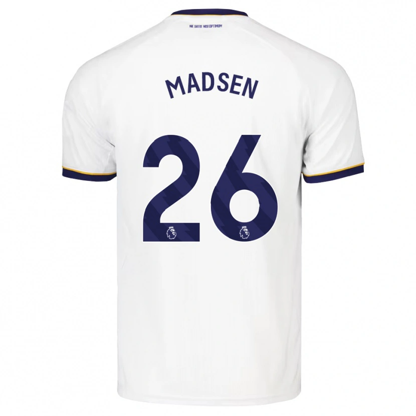 Danxen Kvinder Rikke Madsen #26 Midnatsblå Hvid Gul Udebane Spillertrøjer 2026/27 Trøje T-Shirt