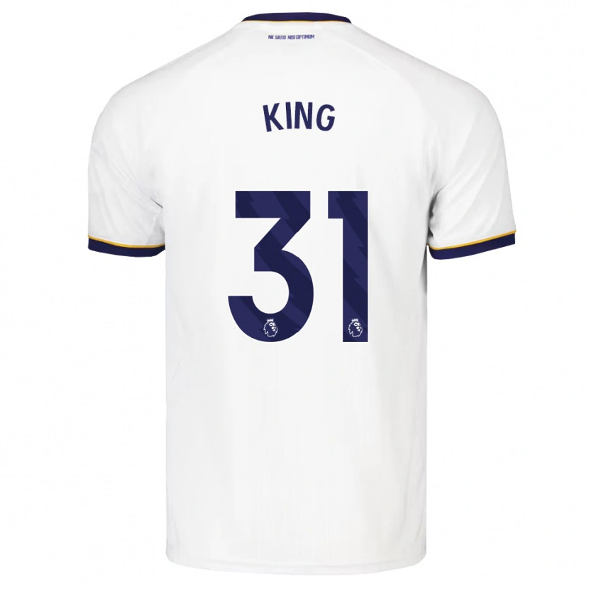 Danxen Kvinder Tom King #31 Midnatsblå Hvid Gul Udebane Spillertrøjer 2026/27 Trøje T-Shirt