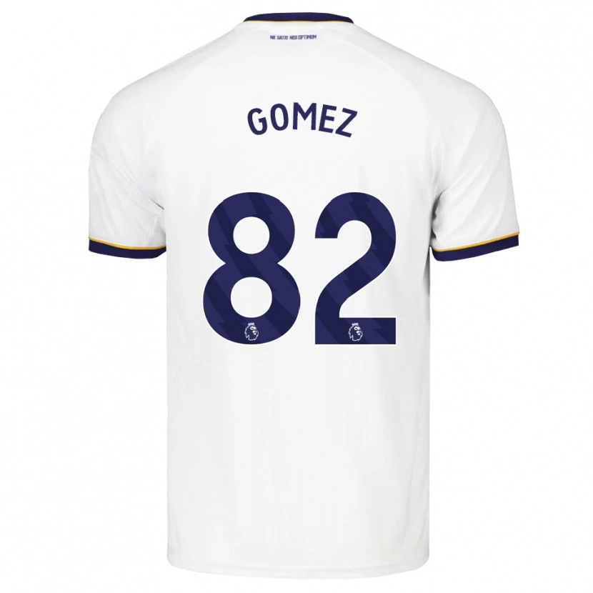 Danxen Kvinder Francis Gomez #82 Midnatsblå Hvid Gul Udebane Spillertrøjer 2026/27 Trøje T-Shirt