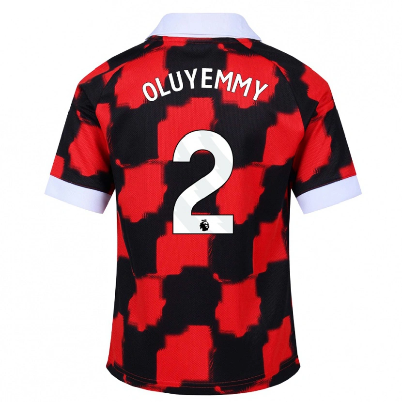 Danxen Kvinder Benjamin Oluyemmy #2 Rød Hvid Sort Udebane Spillertrøjer 2026/27 Trøje T-Shirt