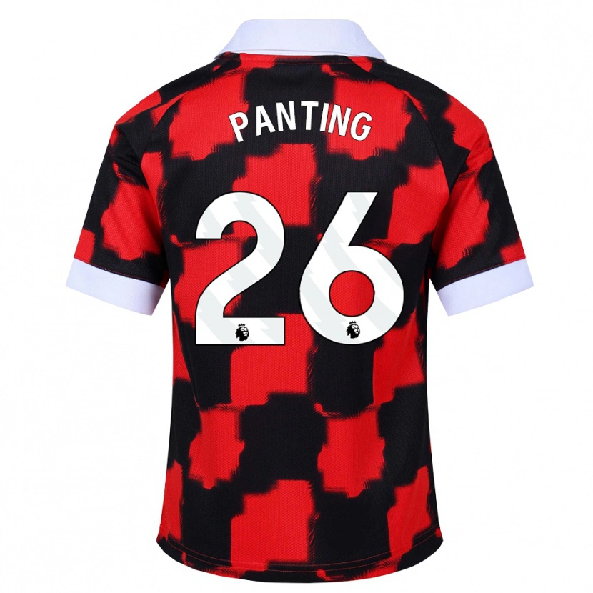 Danxen Kvinder Rachel Panting #26 Rød Hvid Sort Udebane Spillertrøjer 2026/27 Trøje T-Shirt