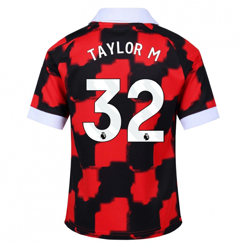 Danxen Kvinder Belle Taylor-M #32 Rød Hvid Sort Udebane Spillertrøjer 2026/27 Trøje T-Shirt