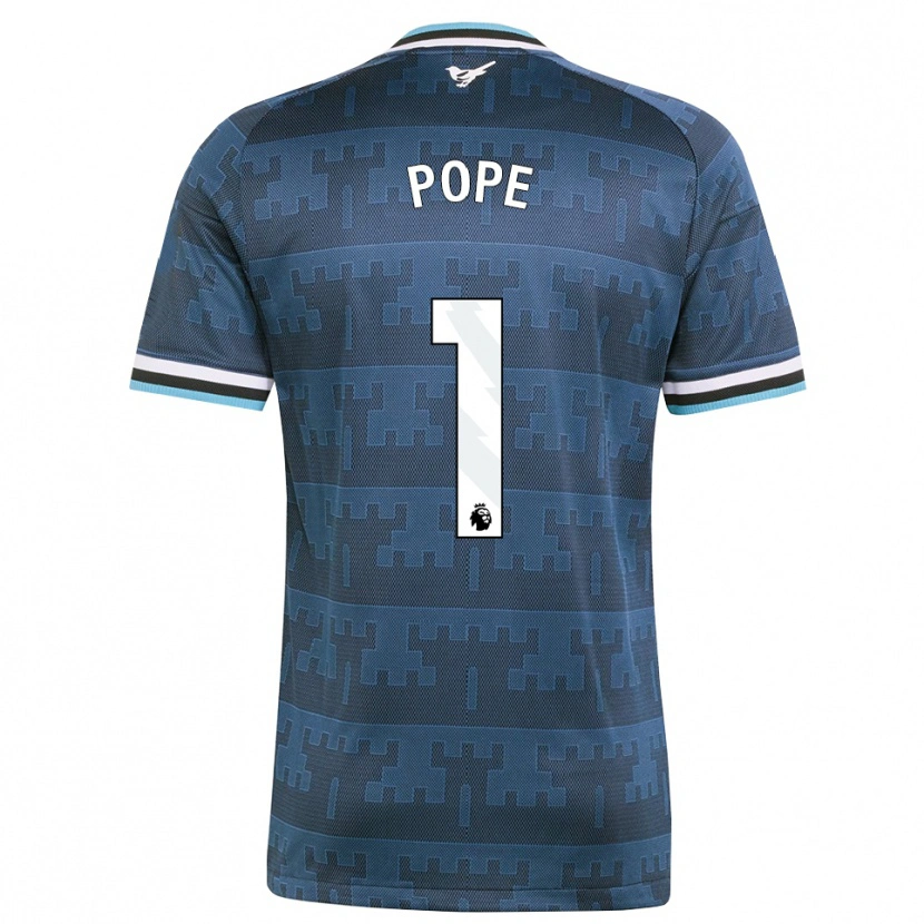 Danxen Kvinder Nick Pope #1 Gul Sort Blå Udebane Spillertrøjer 2026/27 Trøje T-Shirt