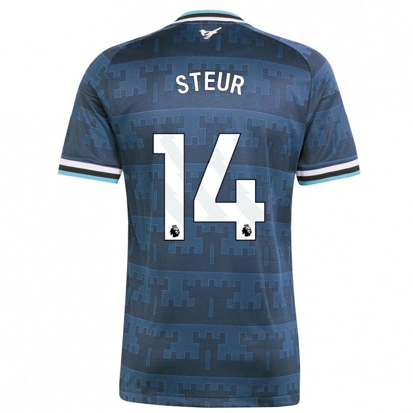 Danxen Kvinder Sean Steur #14 Gul Sort Blå Udebane Spillertrøjer 2026/27 Trøje T-Shirt