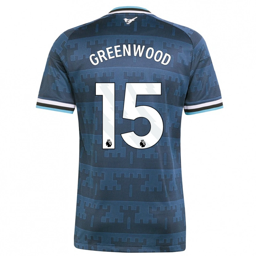 Danxen Kvinder Hannah Greenwood #15 Gul Sort Blå Udebane Spillertrøjer 2026/27 Trøje T-Shirt