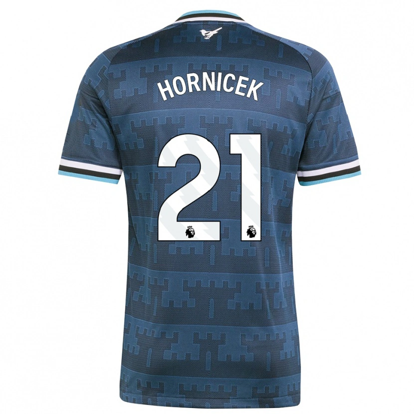 Danxen Kvinder Lukas Hornicek #21 Gul Sort Blå Udebane Spillertrøjer 2026/27 Trøje T-Shirt